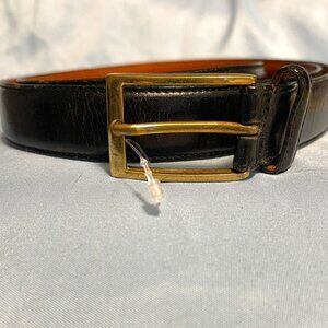 Saks Fifth Avenue Black Leather Belt Women's size 34 Width - 1 inch